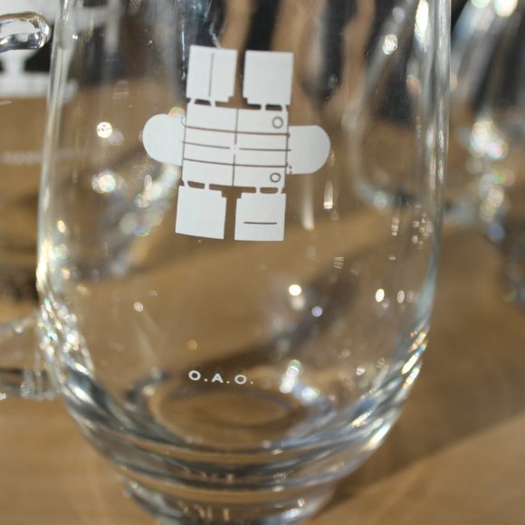 Vintage 1960 Grumman O.A.O E-2A Hawkeye Gulfstream OV-1 Mohawk glasses w/Handles - Picture 6 of 12